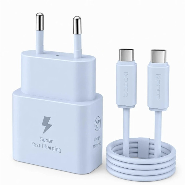 شارژر دیواری 25 وات توکی مدل A40 به همراه کابل USB-C