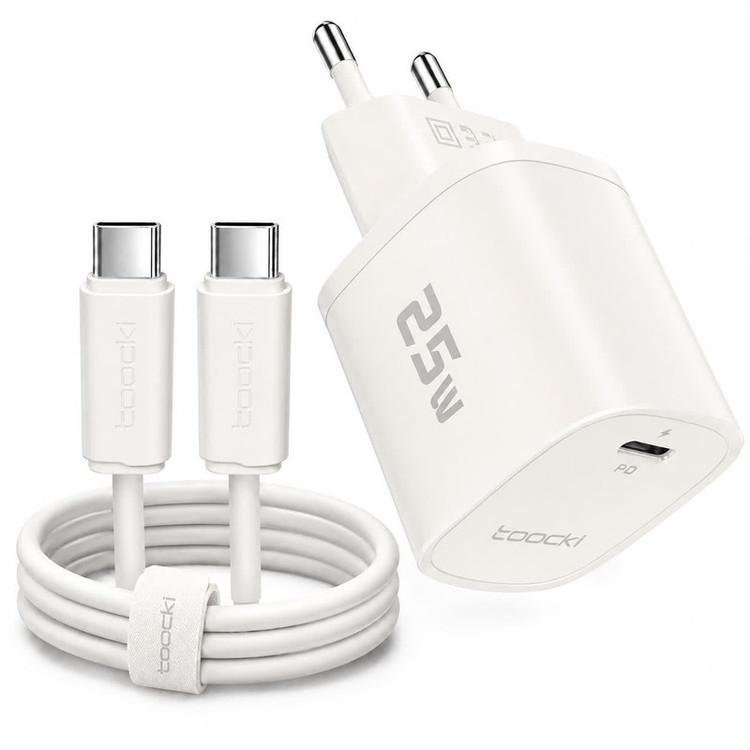 شارژر دیواری 25 وات توکی مدل Note-8 به همراه کابل USB-C