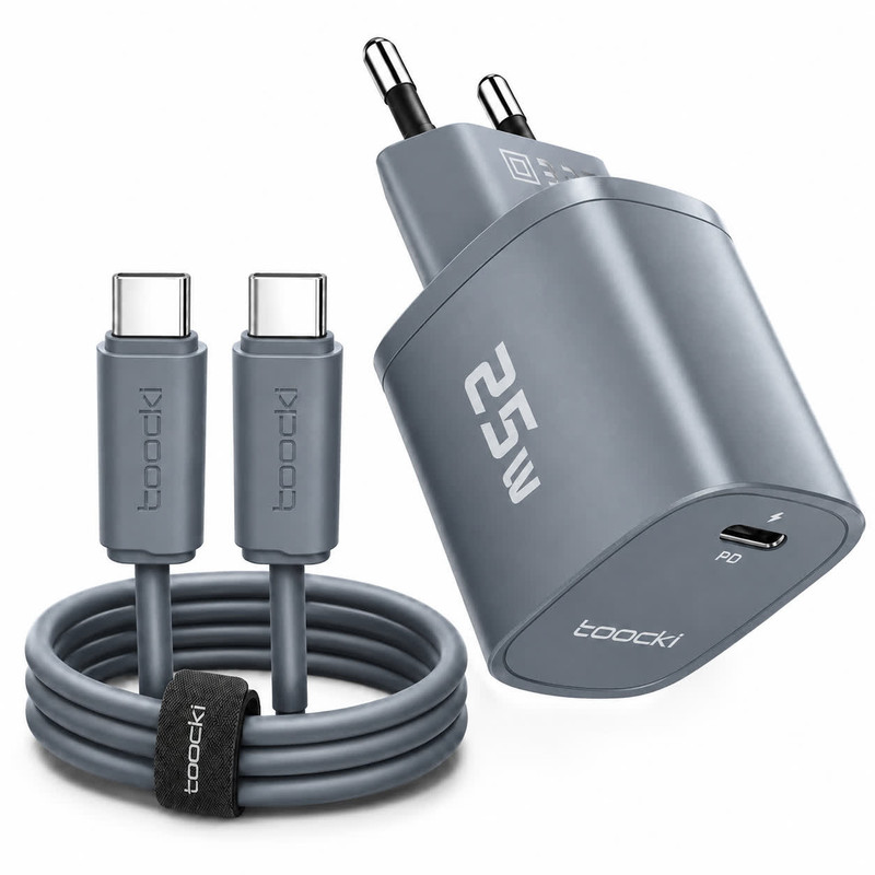 شارژر دیواری ۲۵ وات توکی مدل Note-8Pro به همراه کابل USB-C