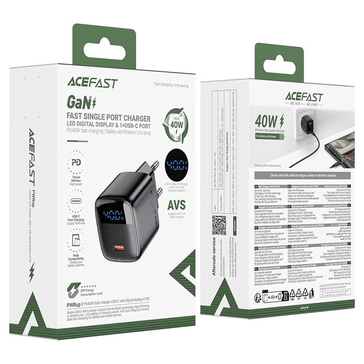 شارژر دیواری 40 وات ایس فست مدل A135