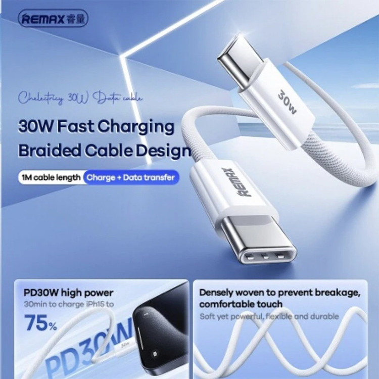 شارژر دیواری 25 وات ریمکس مدل A16 SUPERFAST به همراه کابل تبدیل USB-C