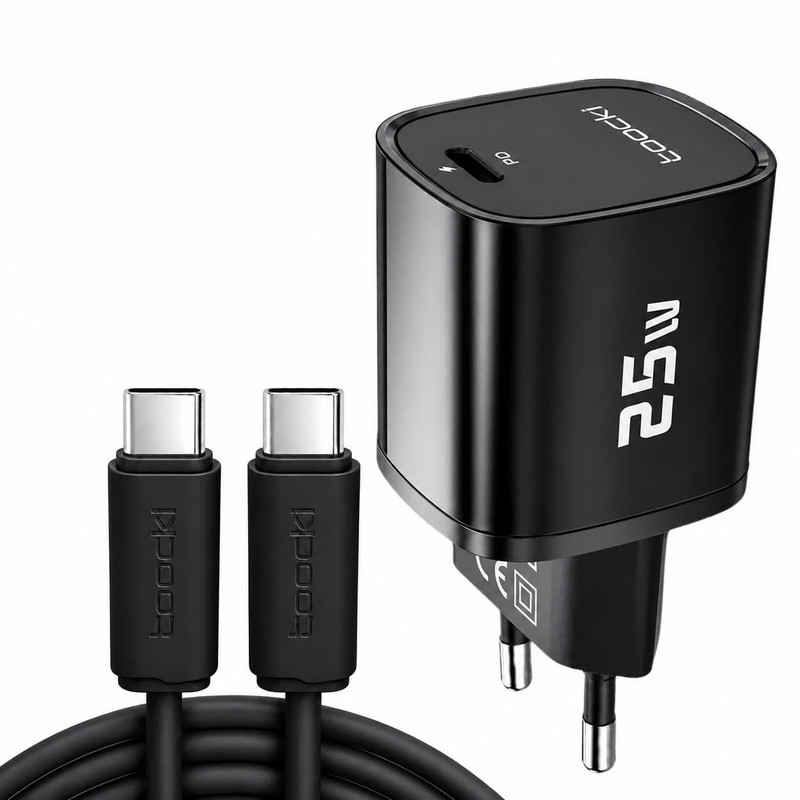 شارژر دیواری ۲۵ وات توکی مدلA51 به همراه کابل USB-C