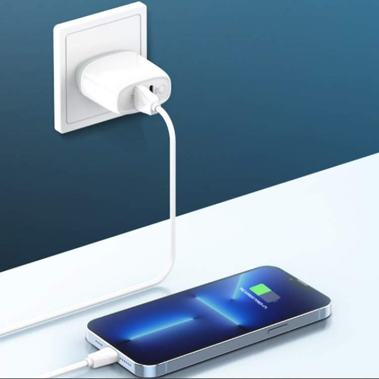 شارژر دیواری الدینیو مدل A2424C 20w به همراه کابل USB-C