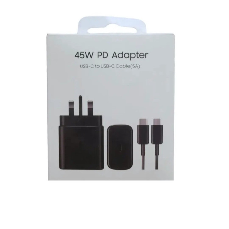 شارژر دیواری 45 وات مدلsam fast ep-ta845fat به همراه کابل تبدیل USB-C
