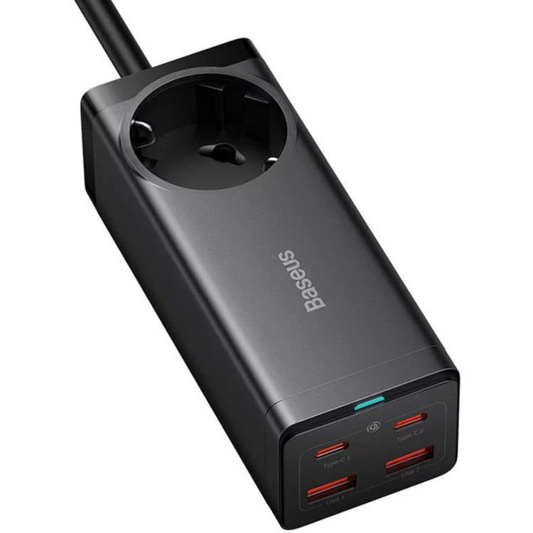 شارژر رومیزی 100 وات بیسوس مدل CCGAN100-1ACE به همراه کابل USB-C
