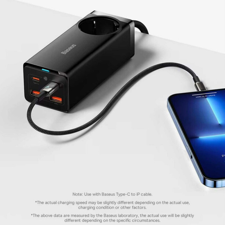شارژر رومیزی 100 وات بیسوس مدل CCGAN100-1ACE به همراه کابل USB-C