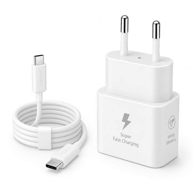 شارژر دیواری 25 وات توکی مدل A26-25W به همراه کابل USB-C
