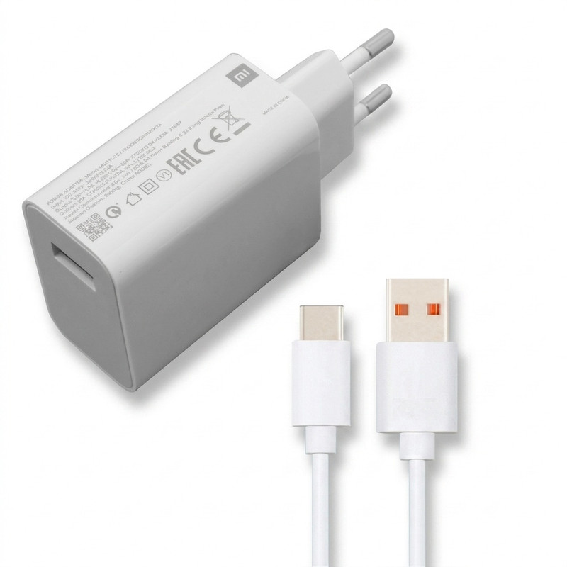 شارژر شیائومی مدل Poco x3 pro super fast turbo به همراه کابل تبدیل usb-c