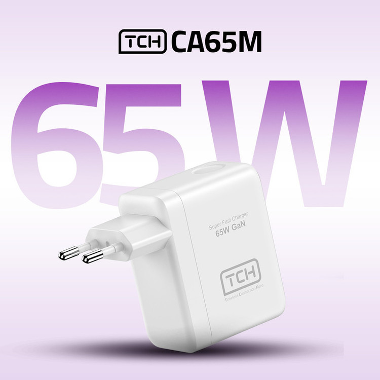 شارژر دیواری 25 وات 3 پورت تی سی اچ مدل CA65M