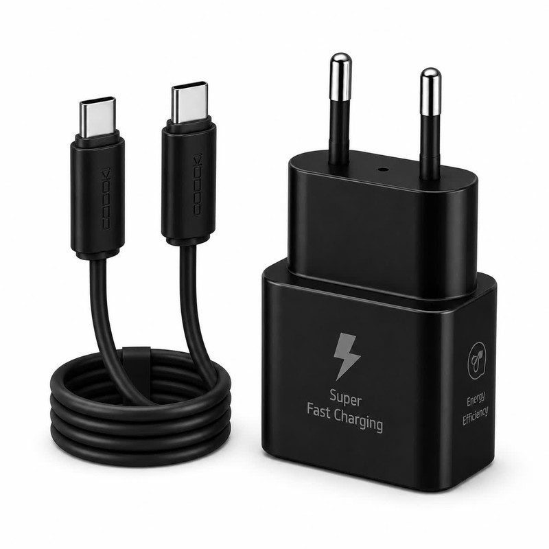 شارژر دیواری 25 وات توکی مدل A54 به همراه کابل USB-C