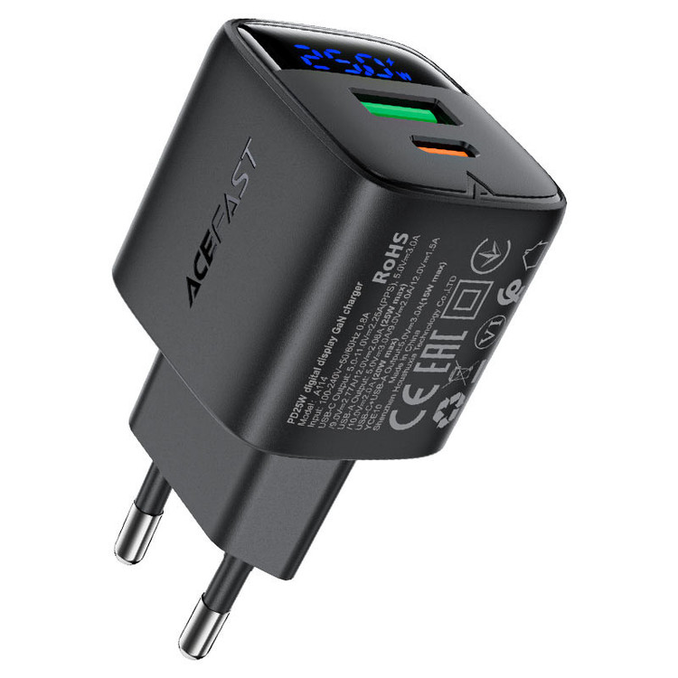 شارژر دیواری 25 وات دو پورت ایس فست مدل A114