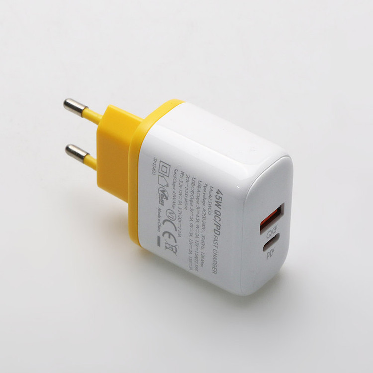 شارژر دیواری 45 وات شل مدل SWC15 به همراه کابل USB-C