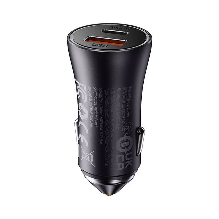 شارژر فندکی 60 وات بیسوس مدل CCJDZ-MC