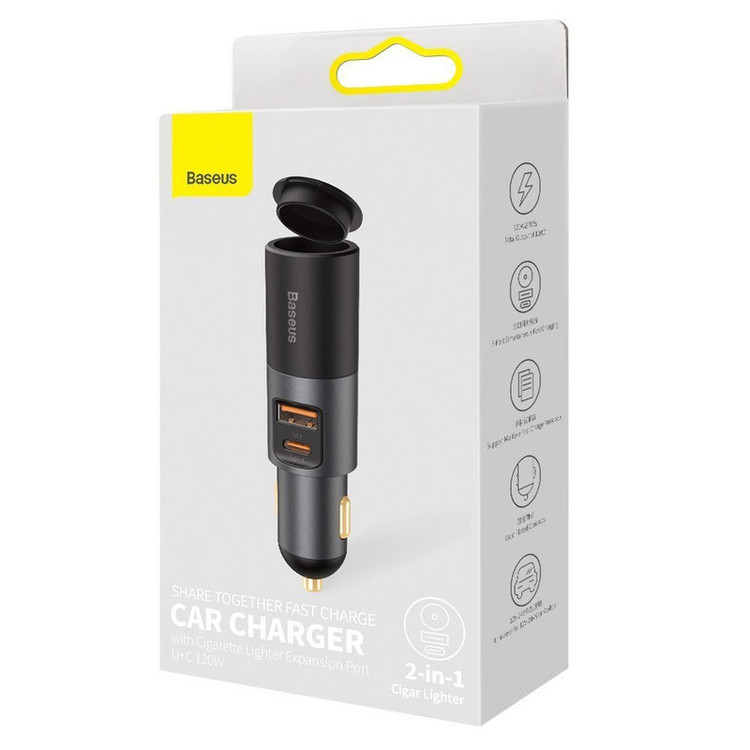 شارژر فندکی باسئوس مدل CCBT-C0G