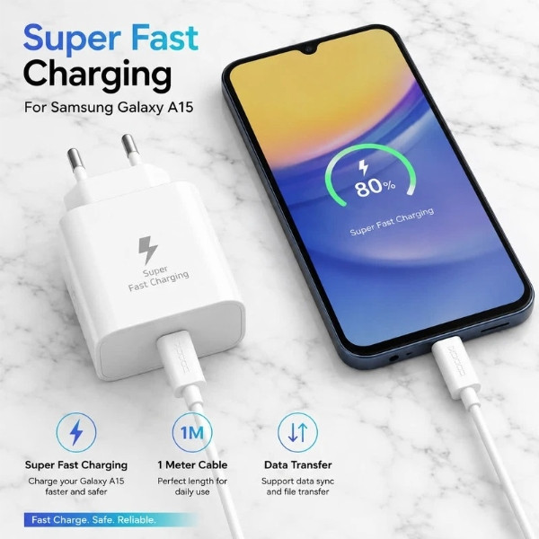 شارژر دیواری 25 وات توکی مدل A20 به همراه کابل USB-C