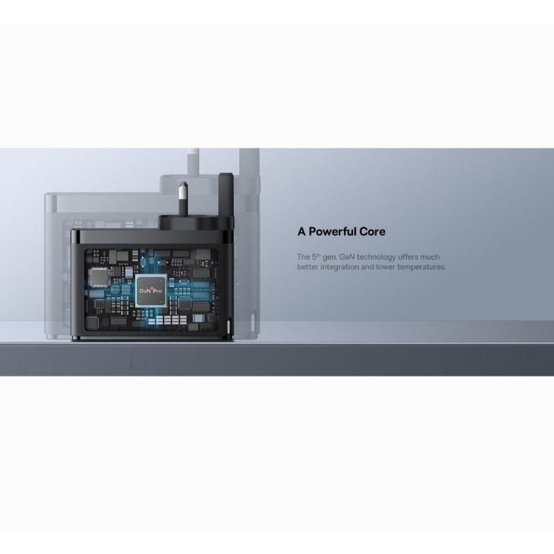 شارژر دیواری 100 وات بیسوس مدل GAN5 PRO 100W به همراه کابل USB-C