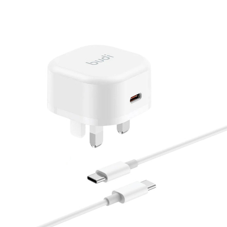 شارژر دیواری 20 وات بودی مدل AC361UTTWS به همراه کابل تبدیل USB-C