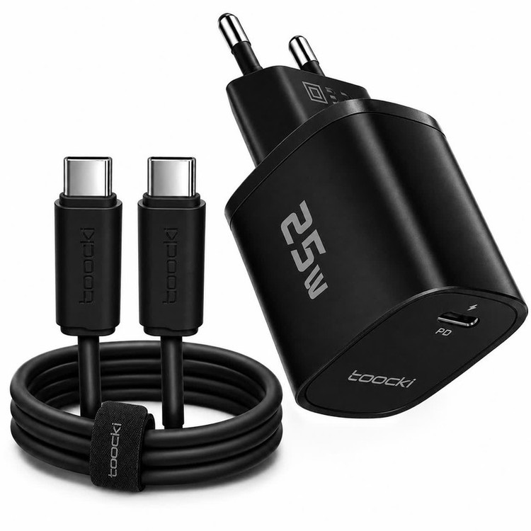 شارژر دیواری ۲۵ وات توکی مدل Galaxy-A15 با کابل USB-C