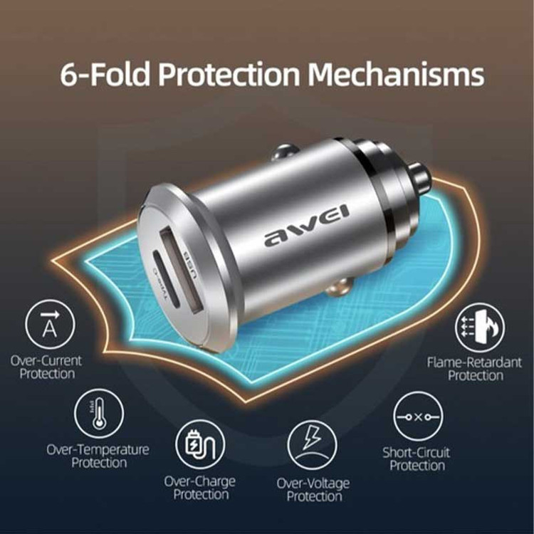 شارژر فندکی 45 وات اوی مدل C-708