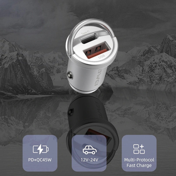 شارژر فندکی 45 وات اوی مدل C-708