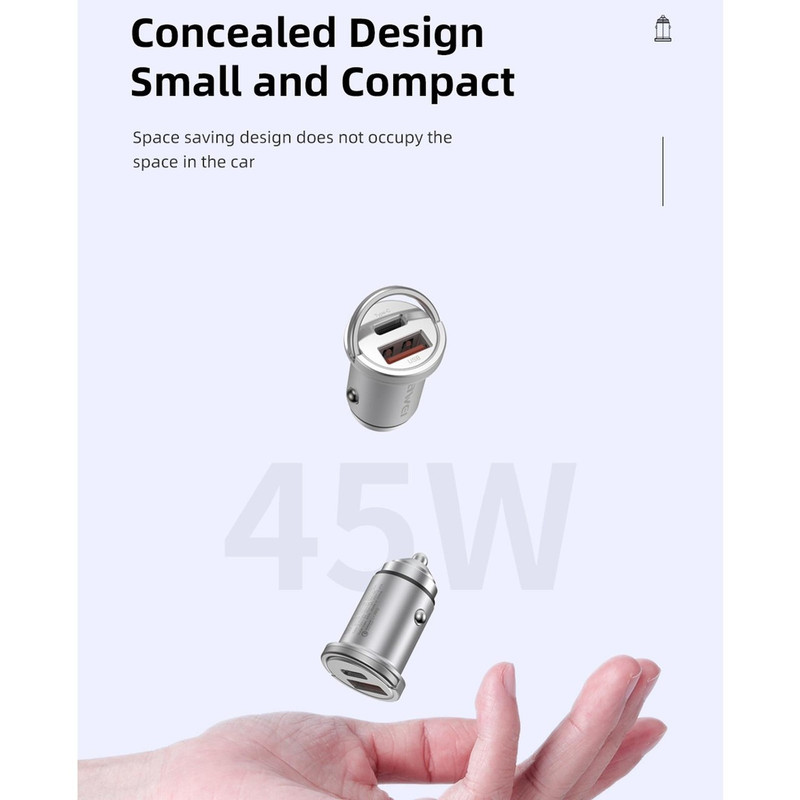شارژر فندکی 45 وات اوی مدل C-708