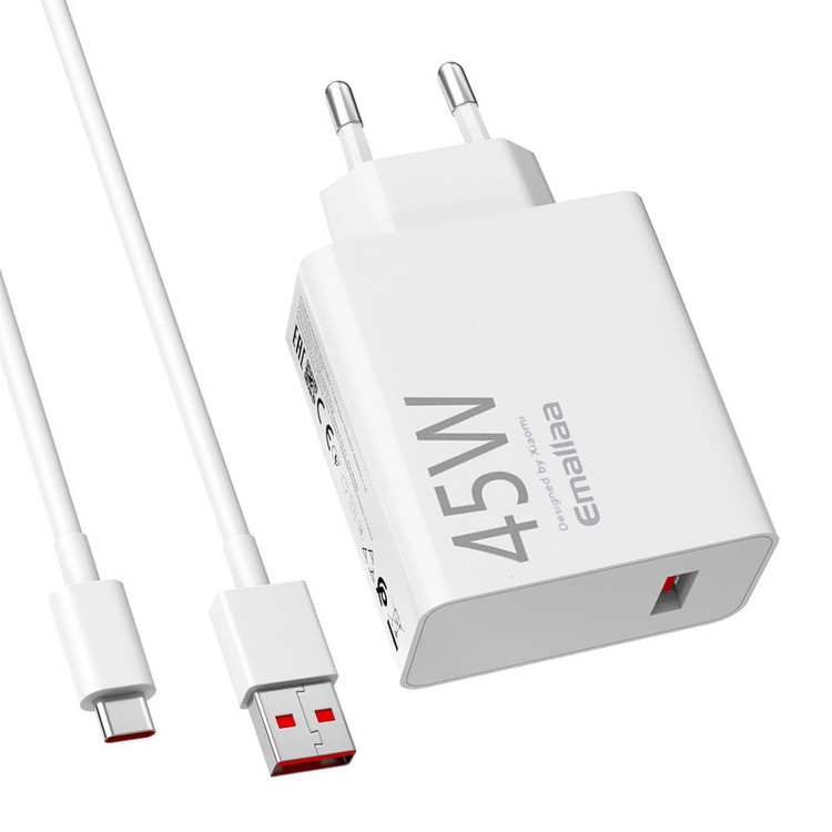 شارژر دیواری 45 وات ایمالا مدل Note 14 Pro به همراه کابل USB-C
