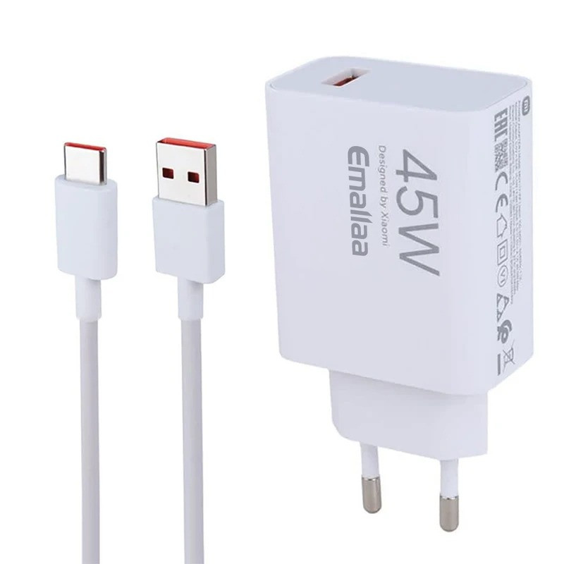 شارژر دیواری 45 وات ایمالا مدل Note 14 Pro به همراه کابل USB-C