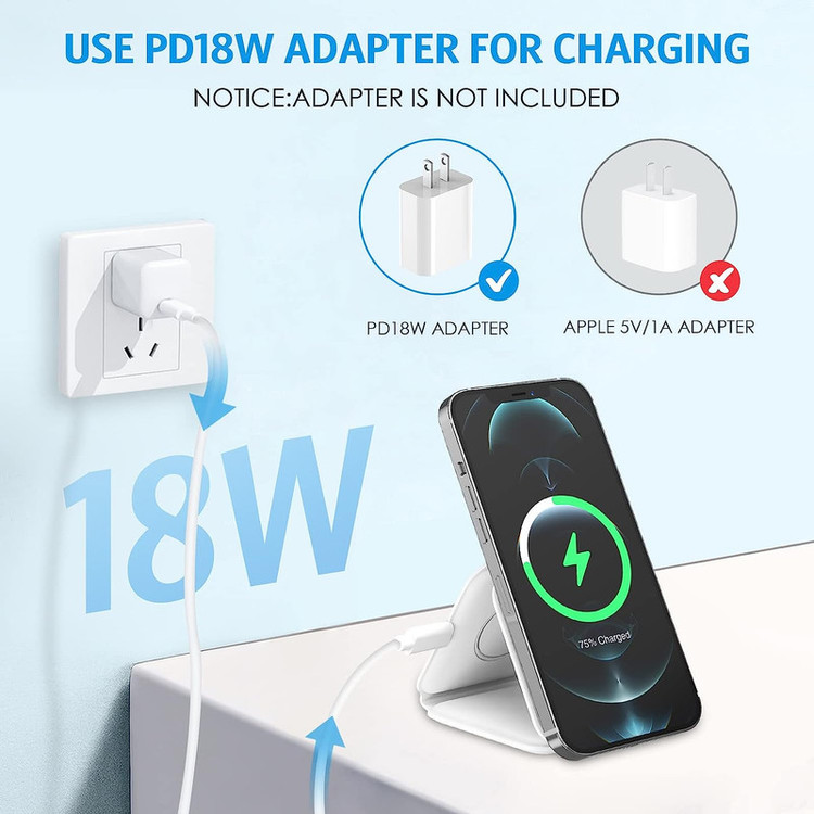شارژر بی سیم مدل 3in1 magnetic wireless charger
