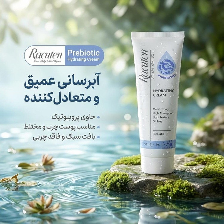 کرم آبرسان راکوتن مدل Prebiotic حجم 50 میلیلیتر