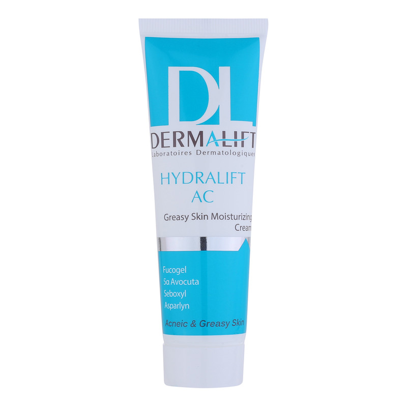 کرم مرطوبکننده درمالیفت مدل Hydralift AC Cream مناسب پوستهای چرب حجم 50 میلیلیتر