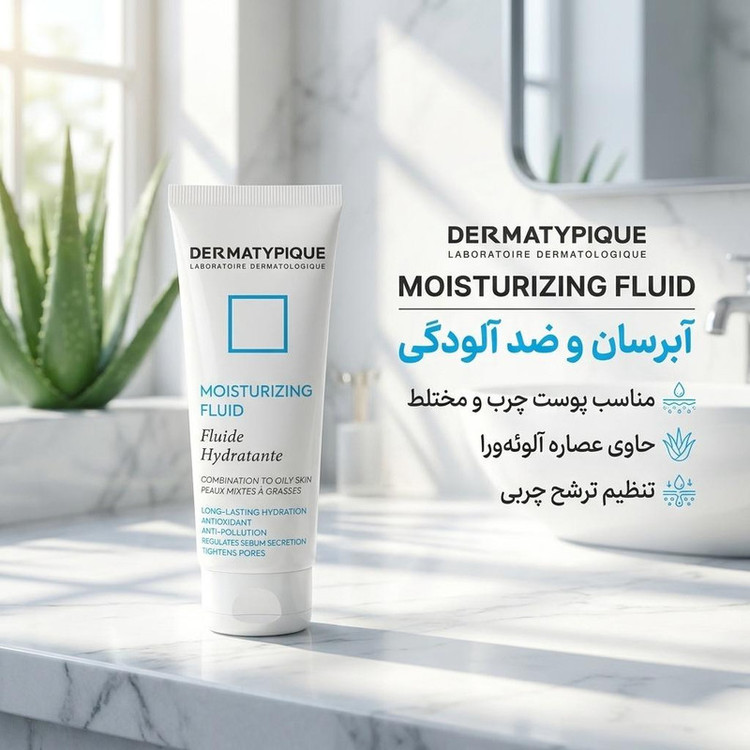 فلوئید آبرسان درماتیپیک مدل ANTI-POLLUTION حجم ۵۰ میلیلیتر