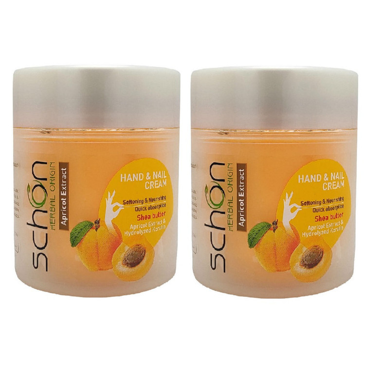 کرم مرطوب کننده دست و ناخن شون مدل Apricot Extract حجم 150 میلی لیتر مجموعه 2 عددی
