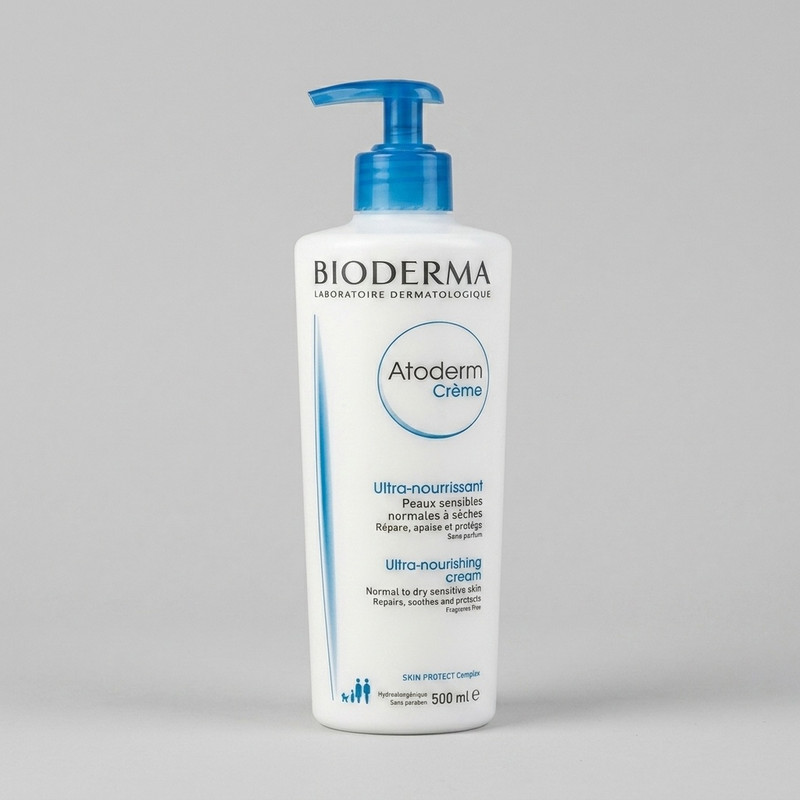 کرم مرطوب کننده بایودرما مدل Atoderm حجم 500 میلی لیتر