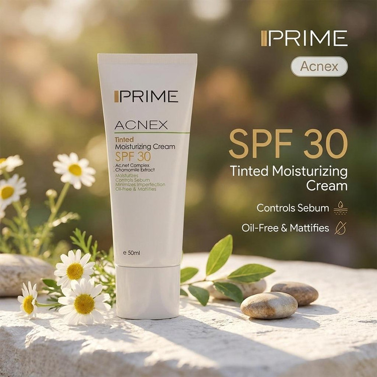 کرم مرطوب کننده رنگی پرایم مدل Acnex SPF 30 حجم 50 میلی لیتر192622