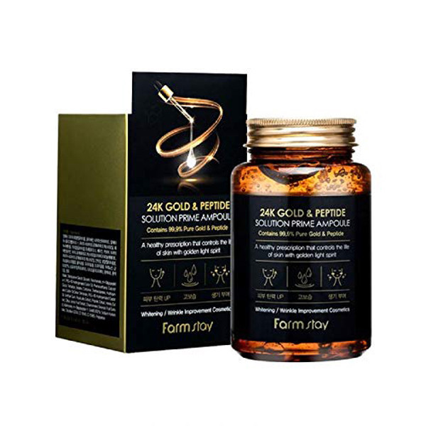 ژل آبرسان فارم استی مدل طلا و پپتاید حجم 250 میلی لیتر
