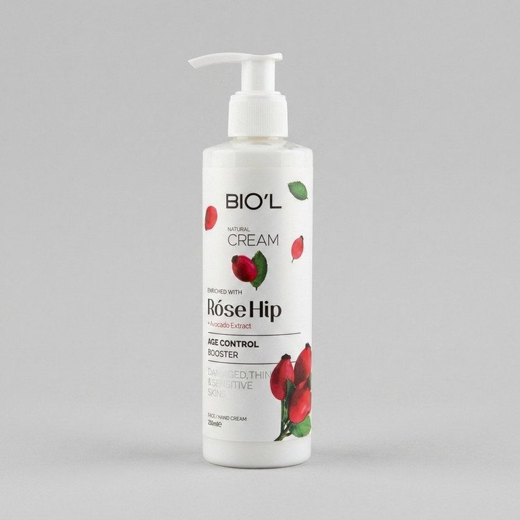 کرم مرطوب کننده دست و صورت بیول مدل Rose Hip مناسب برای پوستهای آسیبدیده و حساس حجم 250 میلیلیتر