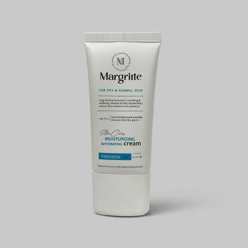 کرم مرطوب‌کننده مارگریت مدل Hyaluronic acid مناسب برای خشک و معمولی حجم 50 میلی‌لیتر