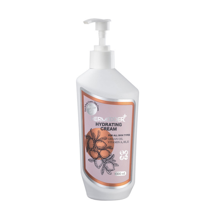 کرم آبرسان هرمودر مدل ARGAN OIL مناسب برای انواع پوست حجم 300 میلی لیتر