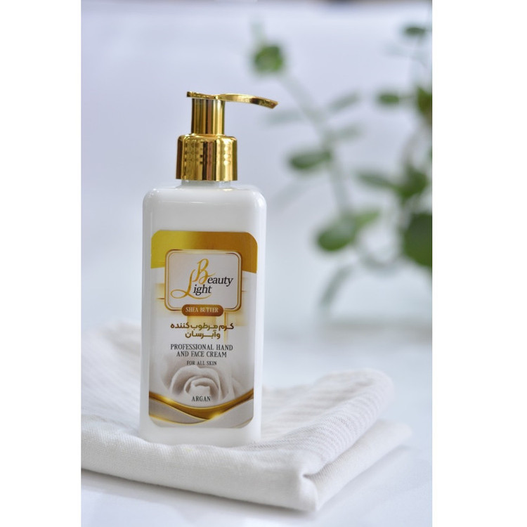 کرم مرطوبکننده و آبرسان لایت بیوتی مدل ََشیباتر آرگان حجم 250 میلیلیتر