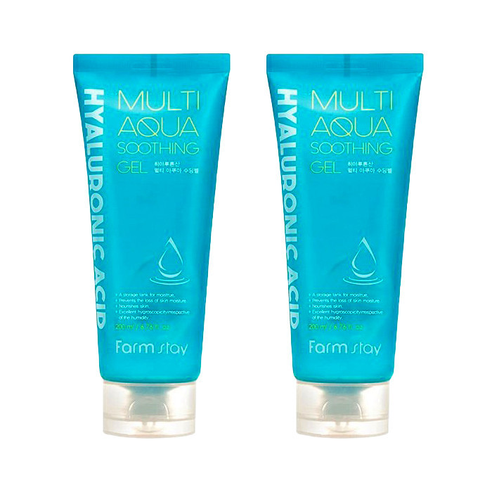 ژل آبرسان فارم استی مدل hyaluronic acid multi aqua حجم 200 میلی لیتر