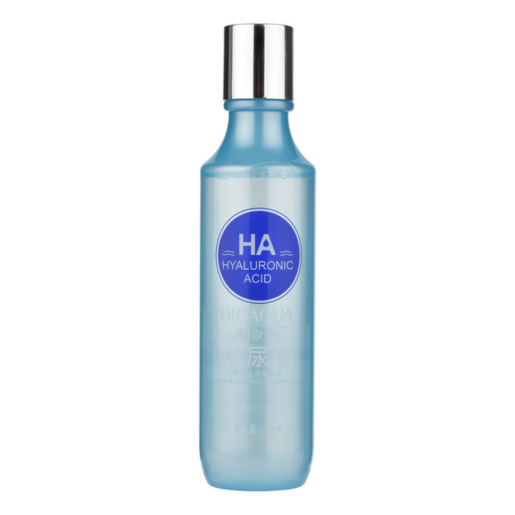 محلول آبرسان صورت بی آکوا مدل Hyaluronic Acid مناسب برای انواع پوست حجم 150 میلیلیتر