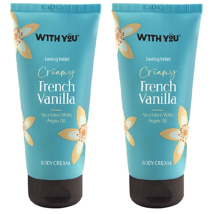 کرم مرطوب کننده بدن ویت یو مدل FrenchVanilla مناسب پوست های خشک حجم 200 ميلی لیتر مجموعه دو عددی