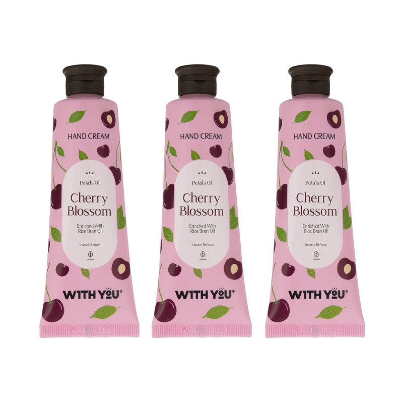 کرم مرطوب کننده ویت یو مدل cherry Blossom حجم 50 میلی لیتر مجموعه 3 عددی