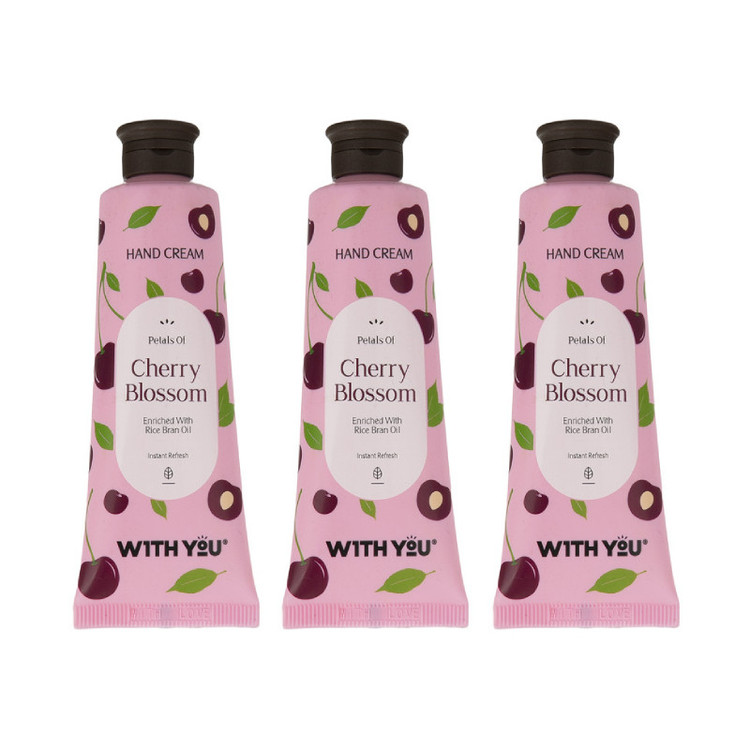 کرم مرطوب کننده ویت یو مدل cherry Blossom حجم 50 میلی لیتر مجموعه 3 عددی