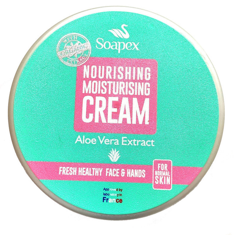 کرم مرطوبکننده دست، صورت سوپکس مدل ALOE VERA مناسب برای انواع پوست حجم 250 میلیلیتر