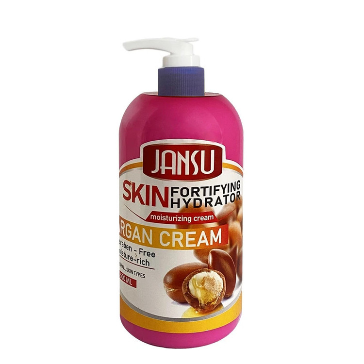 کرم مرطوبکننده دست و صورت و بدن جانسو مدل َAloevera and Argan Cream مناسب برای انواع پوست حجم 500 میلیلیتر بسته 2 عددی