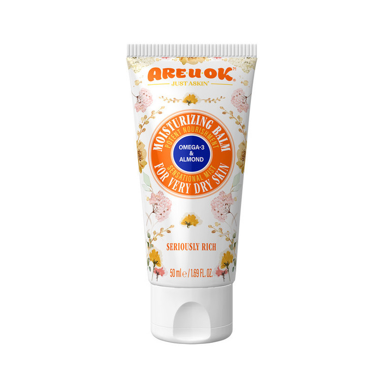 بالم مرطوب کننده دست و صورت آریواُکی مدل omega-3 and almond مناسب برای پوست های خشک حجم 50 میلی لیتر مجموعه 2 عددی