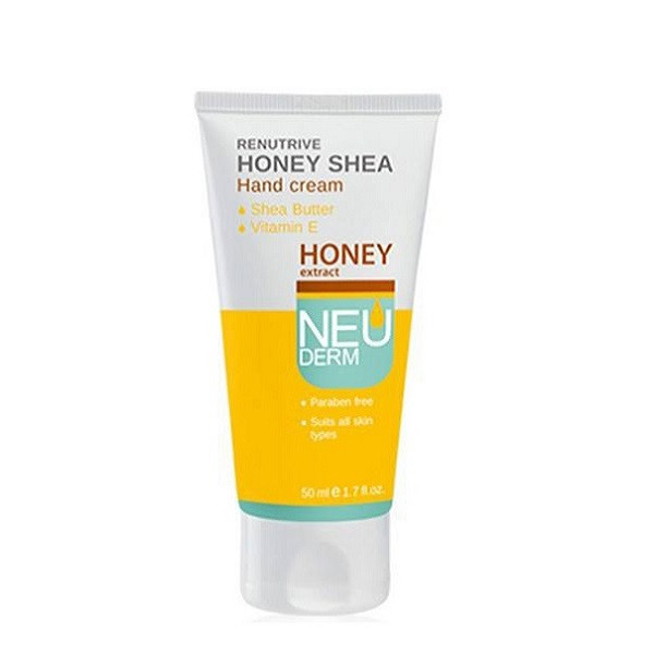 کرم مرطوب کننده دست نئودرم مدل Honey Shea حجم 150 میلی لیتر به همراه کرم مرطوب کننده دست نئودرم مدل Re-Nutrive Honey Shea حجم 50 میلی لیتر