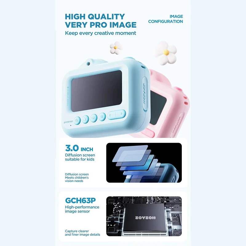 دوربین دیجیتال کودک زوی زویی مدل E28 Touch