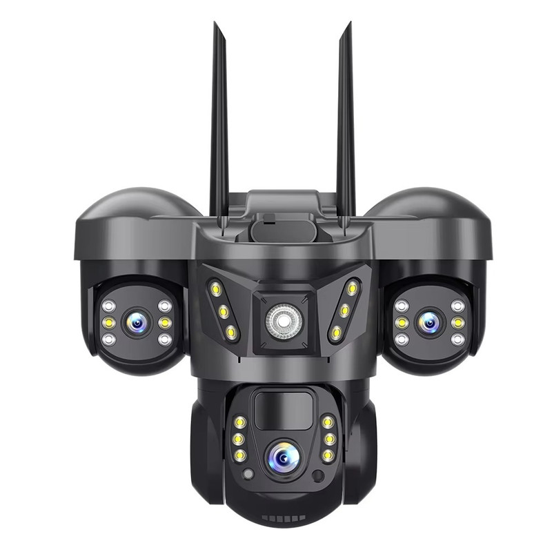 دوربین مداربسته تحت شبکه سه لنزی 12 مگاپیکسل مدل SC31-G-L 4G با قابلیت چرخش 360 درجه، دید در شب، تشخیص حرکت هوشمند، مکالمه دو طرفه و مقاوم در برابر آب